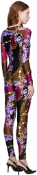 Versace Jeans Couture Purple & Brown Chain Couture Jumpsuit