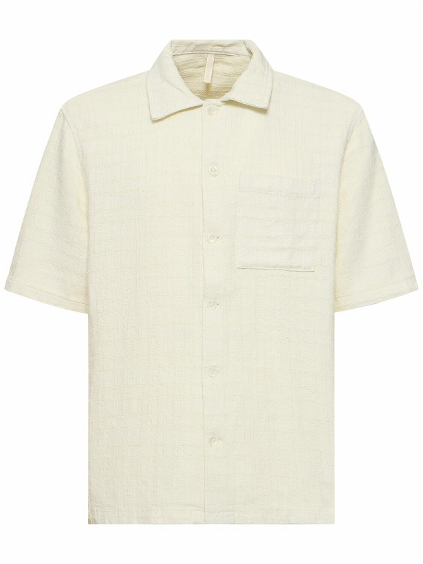 Photo: SUNFLOWER Spacey Linen Blend Short Sleeve Shirt