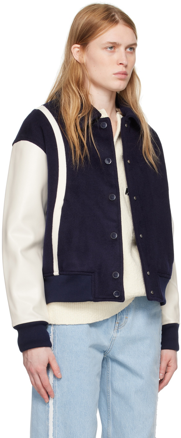 Axel Arigato Navy Bay Bomber Jacket