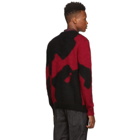 Marcelo Burlon County of Milan Black and Red Camou Sweater