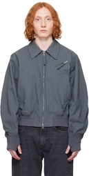 OUAT Gray Cotton Bomber Jacket