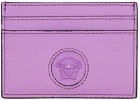 Versace Purple 'La Medusa' Card Holder