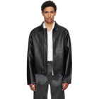 HELIOT EMIL Black Tremor Leather Jacket