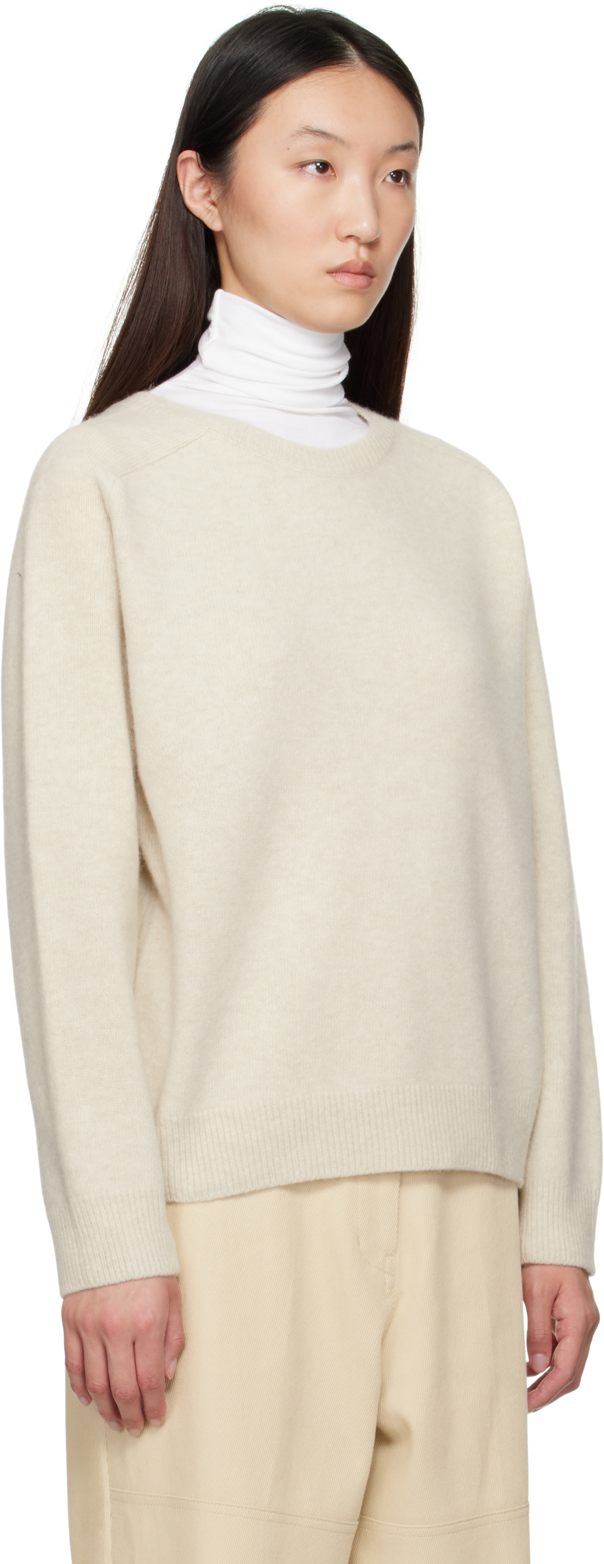 LE17SEPTEMBRE Off-White Raglan Sweater
