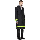 Junya Watanabe Black Gore-Tex® Reflective Ripstop Trench Coat