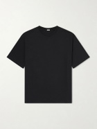 A.PRESSE - Cotton and Cashmere-Blend T-Shirt - Black