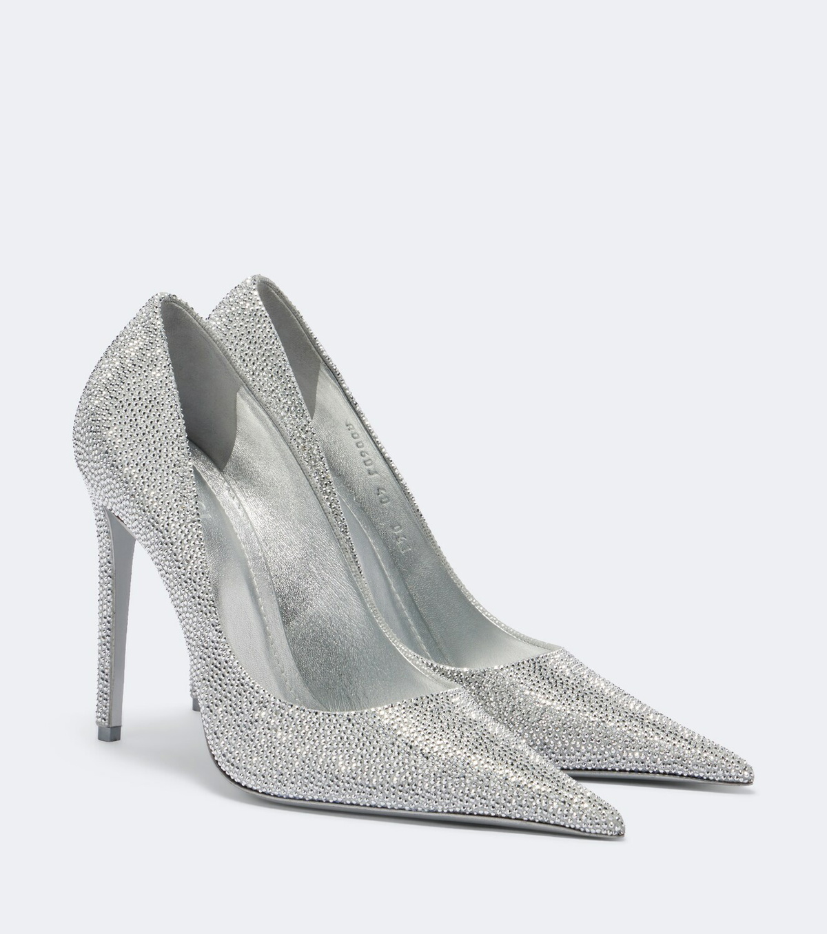 Gucci Donna embellished metallic leather pumps