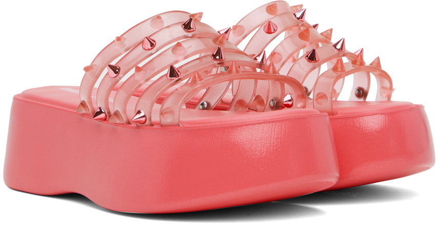 Jean Paul Gaultier Pink Melissa Edition 'The Becky Punk Love' Slides