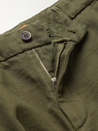 Barena - Fedoro Cotton-Twill Cargo Trousers - Green