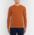 Loro Piana - Garment-Dyed Ribbed Cashmere Sweater - Men - Orange