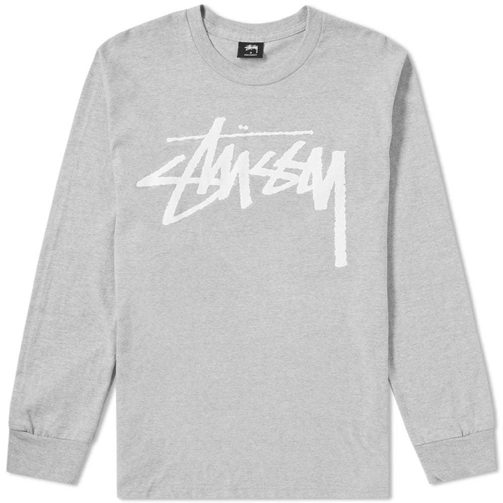 Photo: Stussy Long Sleeve Old Stock Tee Grey