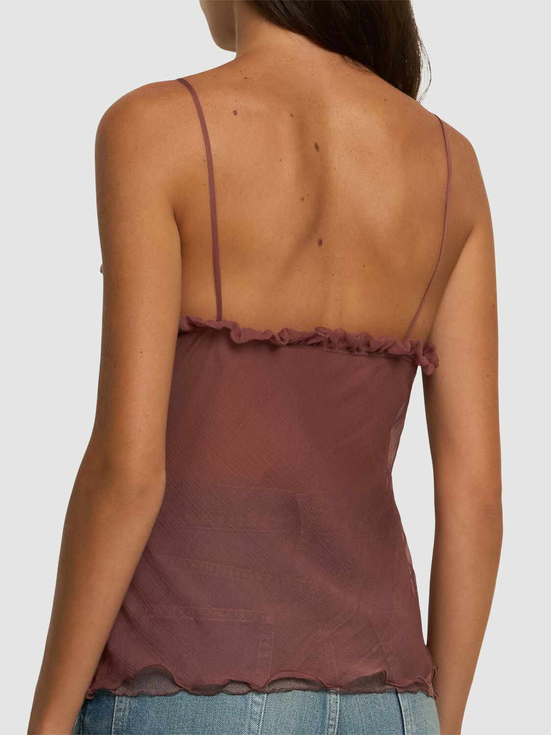 CHLOÉ Silk Tulle Top