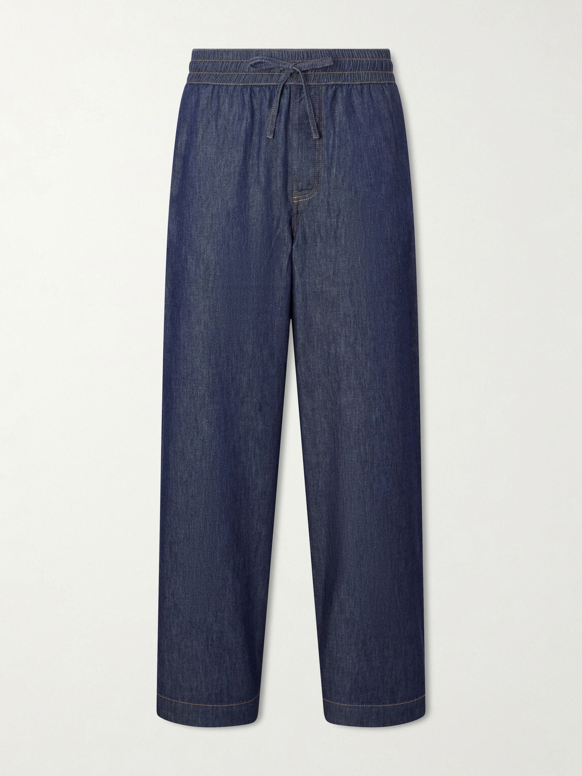 LOEWE - Anagram-Detailed Wide-Leg Jeans - Blue