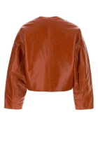 Entire Studios Orange Leather Jacket