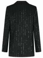 Philipp Plein boyfriend Fit Blazer With Black Wool Blend Paiettes