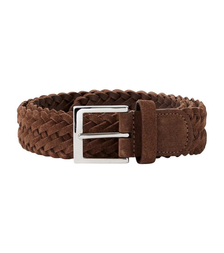 Photo: Kiton Woven suede belt