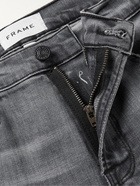 FRAME - L'Homme Skinny-Fit Organic Stretch-Denim Jeans - Gray