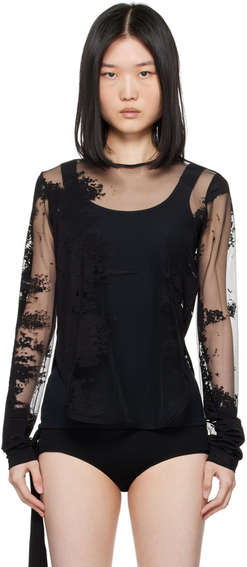 Photo: Ann Demeulemeester Black Frea Long Sleeve T-Shirt