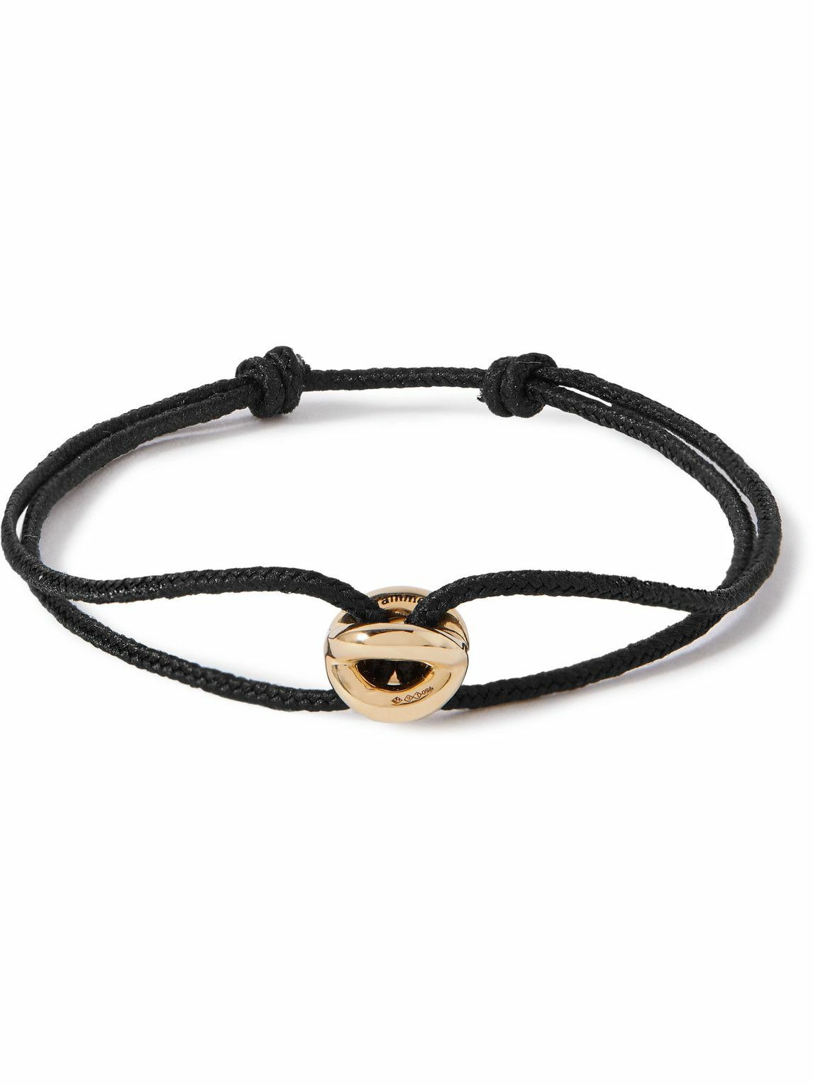 Le Gramme - Entrelacs 18-Karat Gold and Cord Bracelet Le Gramme