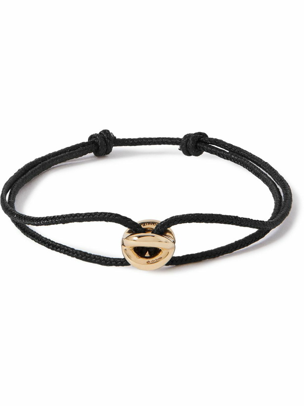 Photo: Le Gramme - Entrelacs 18-Karat Gold and Cord Bracelet