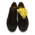 Raf Simons Black and Yellow adidas Originals Edition Spirit Low Sneakers