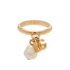 Dolce & Gabbana Women's Logo Ring in Oro