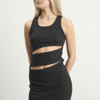 Coperni Women's Spiral Tank Dress in Black