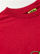 IGGY - Printed Cotton-Jersey T-Shirt - Red