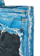 Acne Studios Printed Denim Tote bag - Blue - One Size