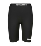 Vetements Logo-print biker shorts