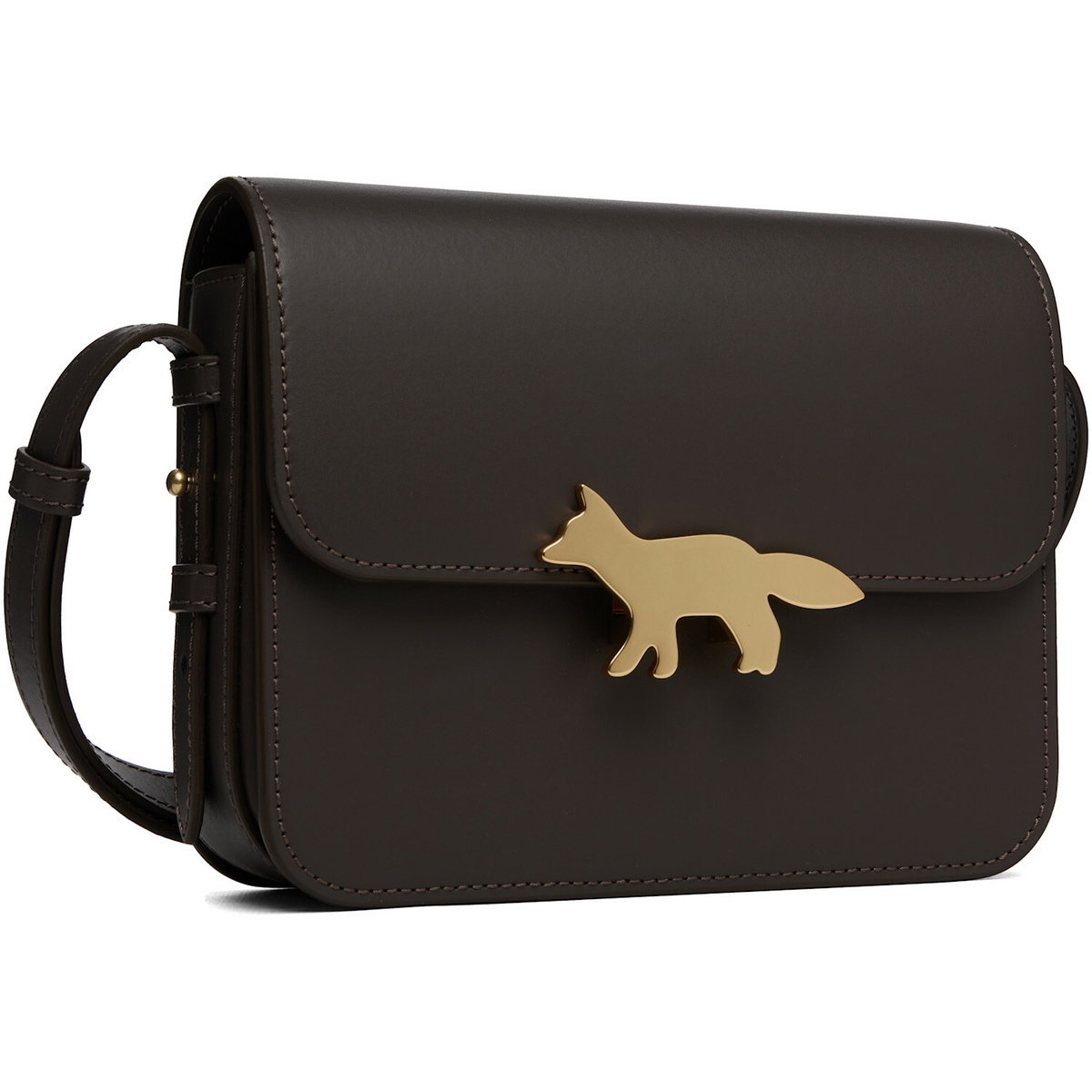 Maison Kitsuné Brown Edie Bag