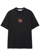 Stone Island Logo-print Cotton T-shirt Black