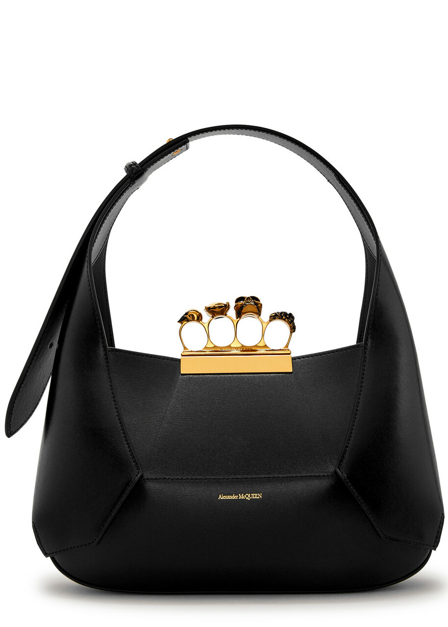 Alexander Mcqueen The Jewelled Hobo Leather Shoulder bag