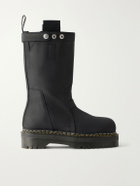 Rick Owens - Dr Martens Leather Biker Boots - Black