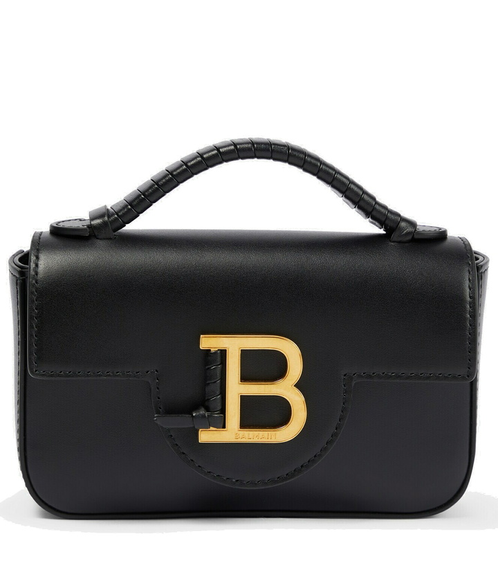 Photo: Balmain - B-Buzz Mini leather crossbody bag