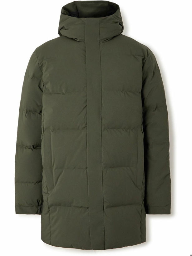Photo: NN07 - Golf 8181 Quilted Shell Hooded Down Jacket - Green