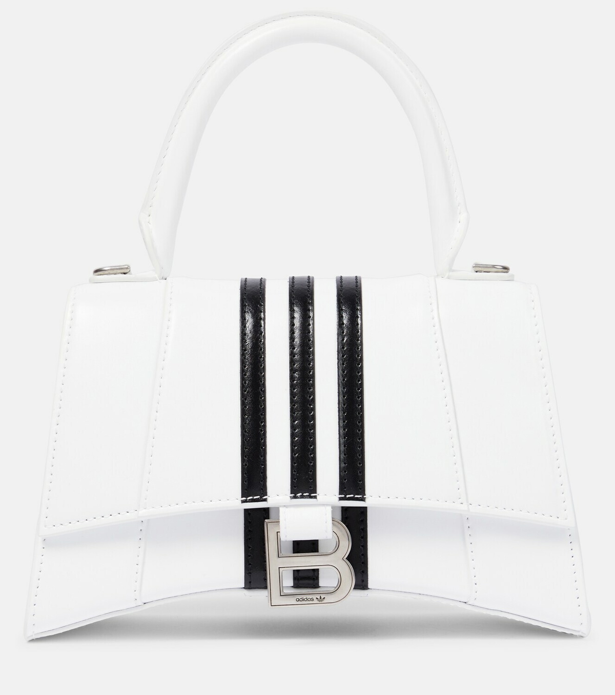 ☆関税込☆【BALENCIAGA】adidasコラボ Hourglass トートバッグ Balenciaga - x Adidas Hourglass Small leather tote bag