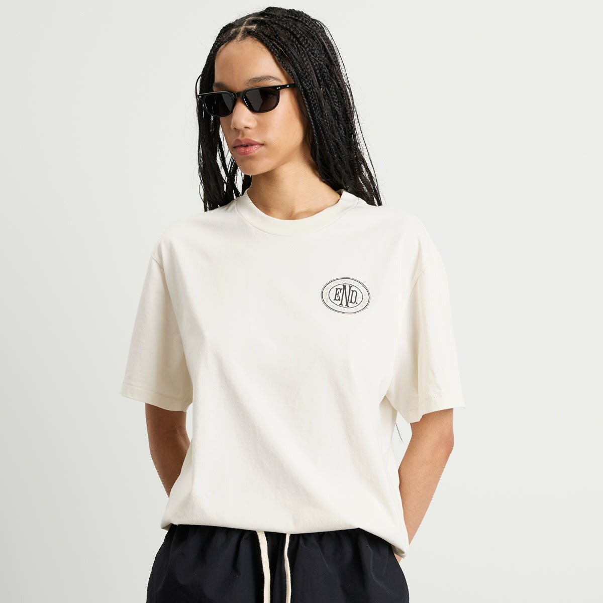 END. Leisure T-Shirt in Smoke White