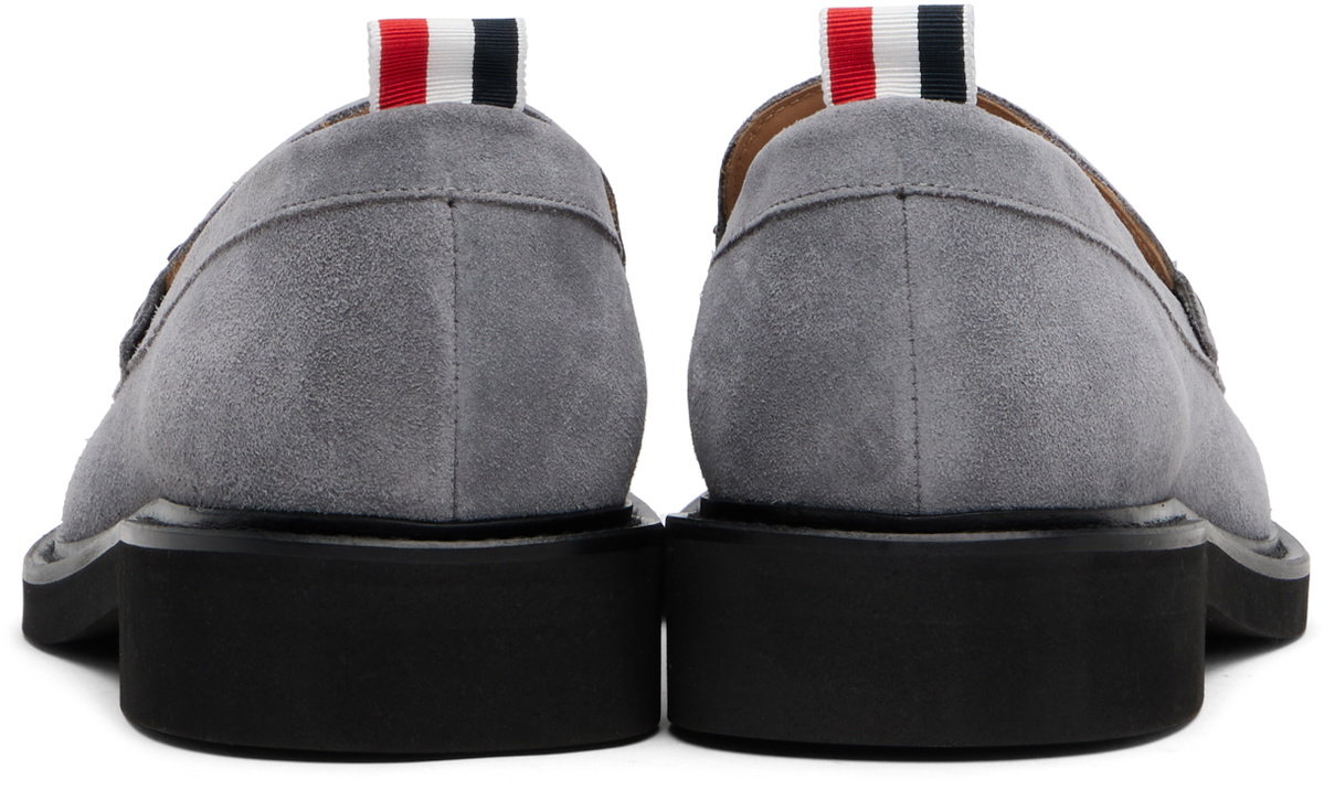 Thom Browne Gray RWB Tassel Loafers
