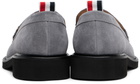 Thom Browne Gray RWB Tassel Loafers