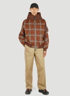 Burberry - Check Hooded Jacket in Brown