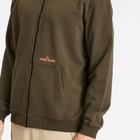 Stone Island Men's Fingerprint Logo Zip Hoodie in Military Green