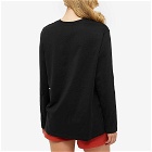 Pangaia Long Sleeve Organic Cotton C-Fibre T-Shirt in Black