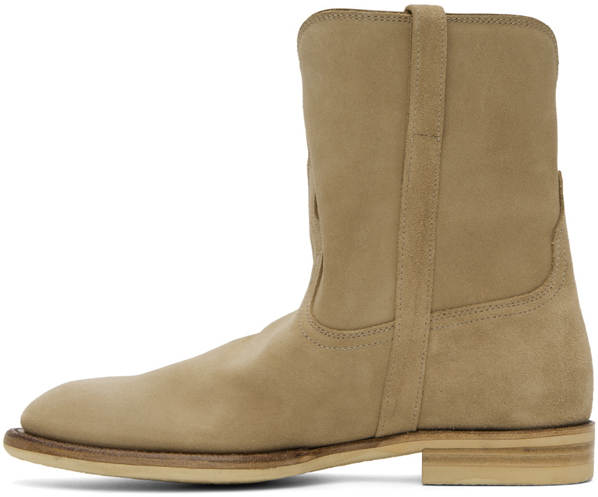Auralee Leather Shoes in Beige