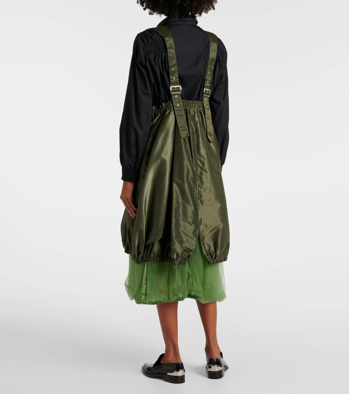 Noir Kei Ninomiya Tiered cargo dress