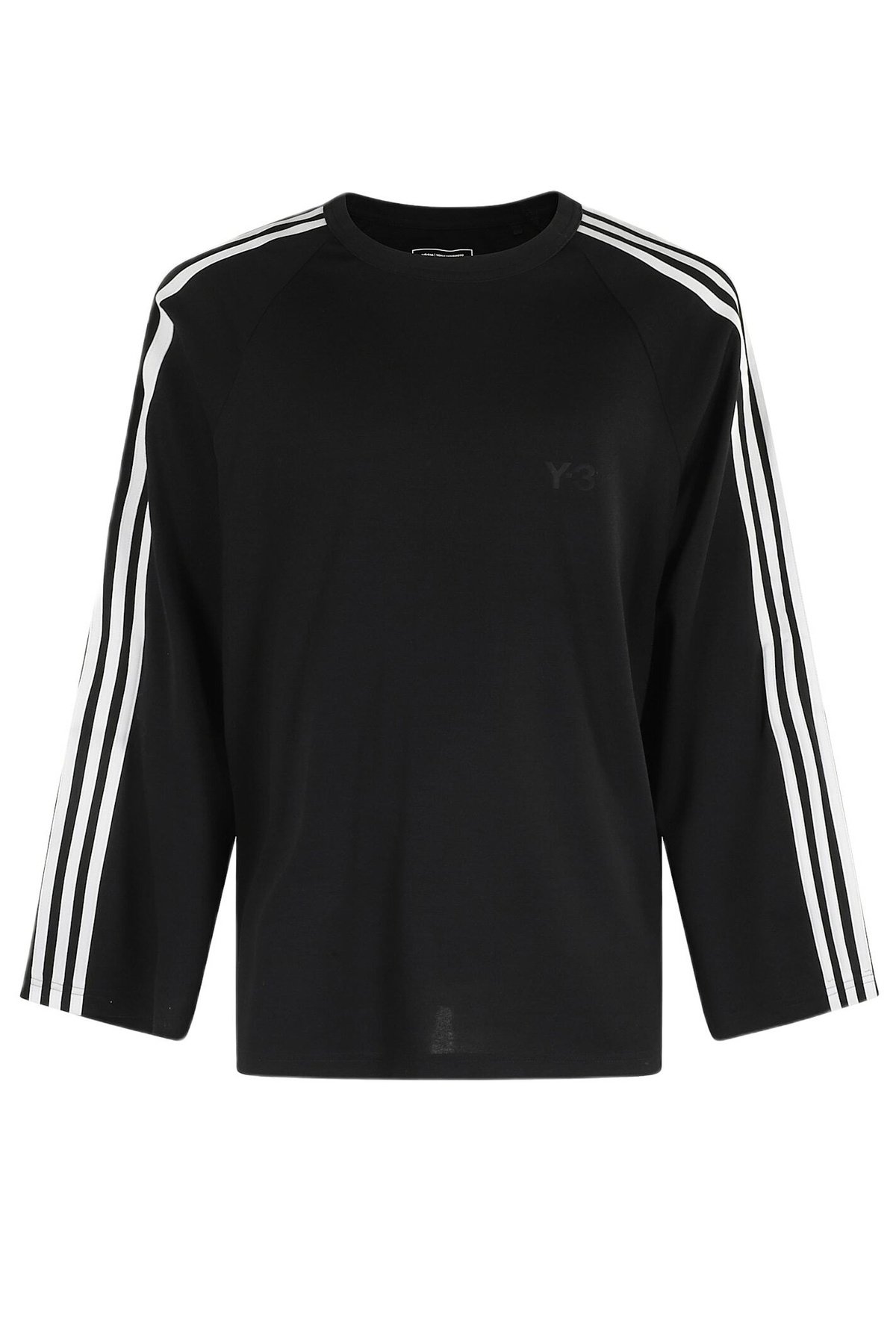 Y-3 black recycled polyester sweater with embroidered logo