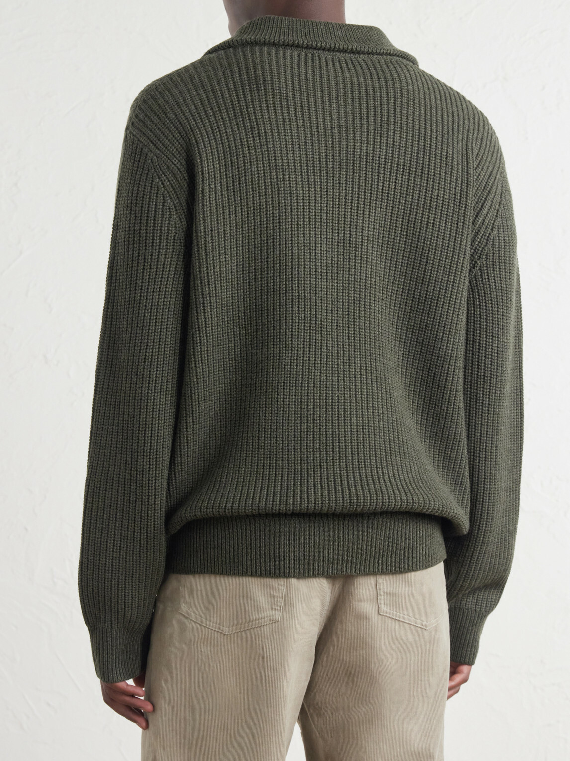 A.P.C. - Virgin Wool Half-Zip Sweater - Green