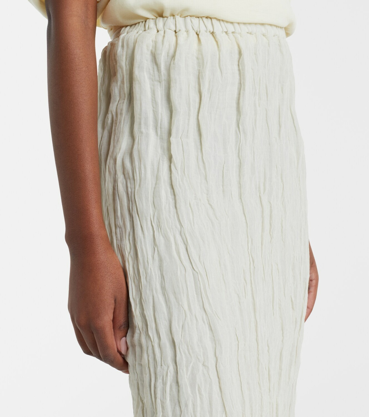 Róhe Cotton-blend midi skirt