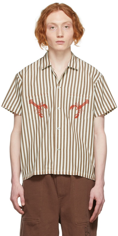 Photo: Bode Brown & White Lobster Shirt