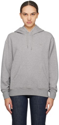 AMI Paris Gray Ami de Cœur Hoodie